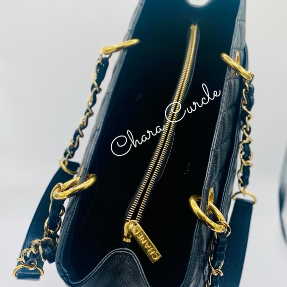 Caviar Quilted Grand Shopping Tote GST Black - Picture 4 of 16